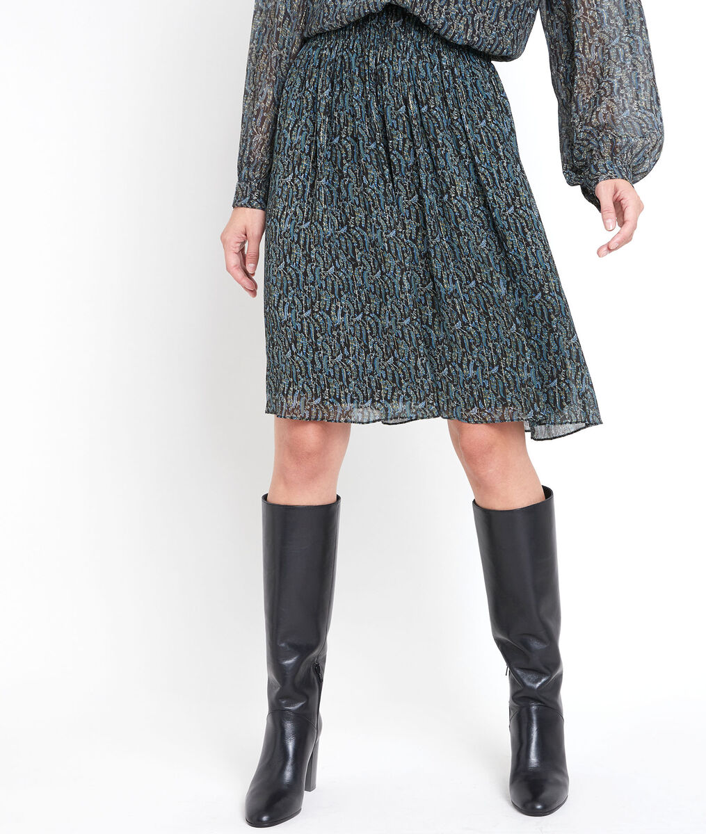 Giny short printed skirt | 1-2-3 Giny short printed skirt PhotoZ | 1-2-3