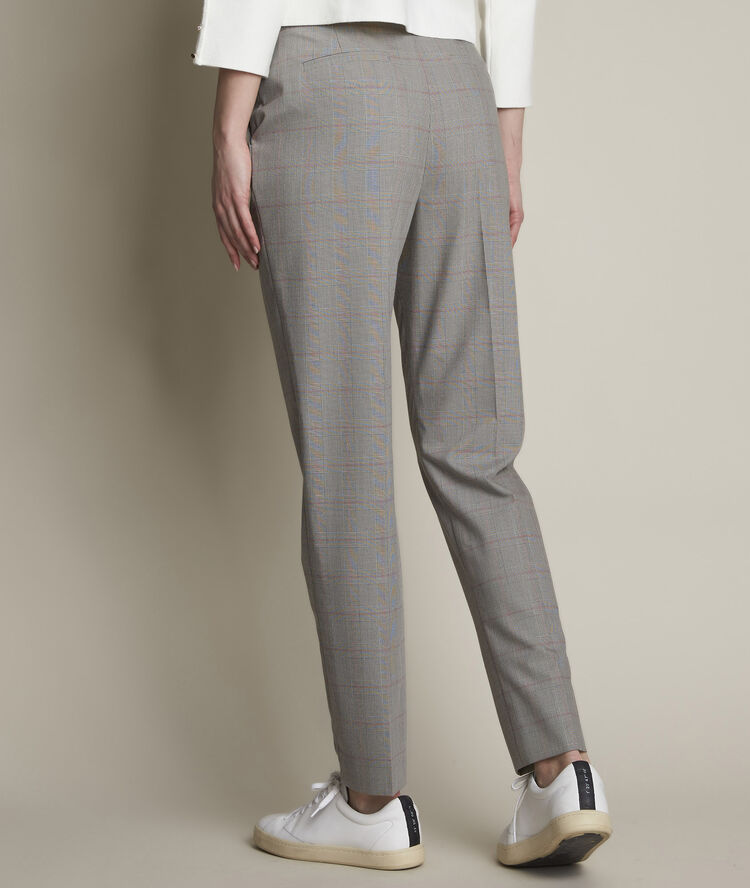 Gérende prince of wales check print trousers light camel.