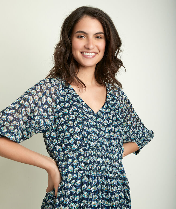 Cindy printed dress chlorophyll.