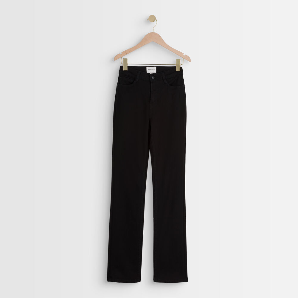 The original 123: the sonia black straight-leg jeans black.