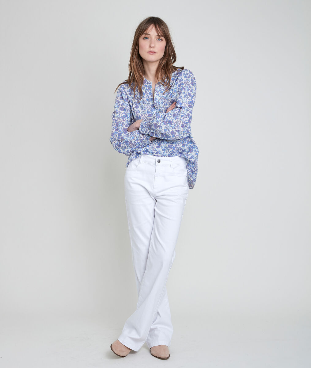 TENESSIS floral forget-me-not print blouse | 1-2-3 TENESSIS floral forget-me-not print blouse PhotoZ | 1-2-3