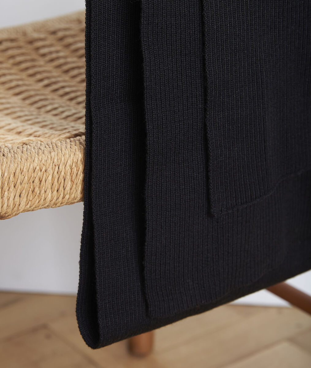 Gloraline black wool blend scarf | 1-2-3 Gloraline black wool blend scarf PhotoZ | 1-2-3