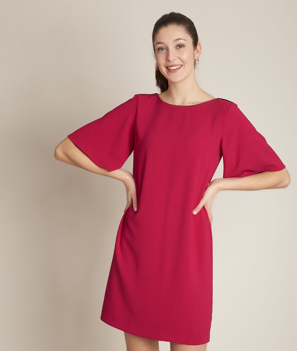 Celia scarlet straight fit dress poppy.