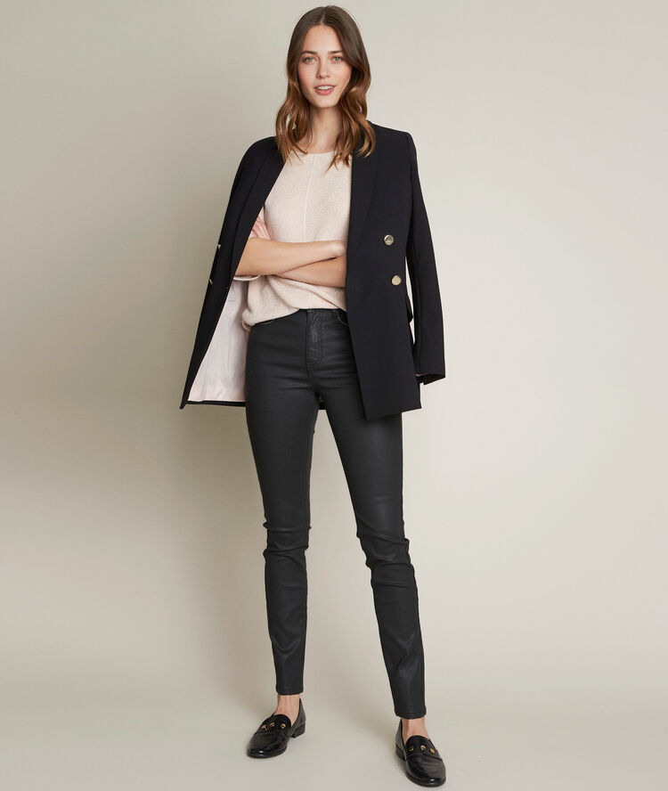 L'iconique : jean slim noir socrate black.