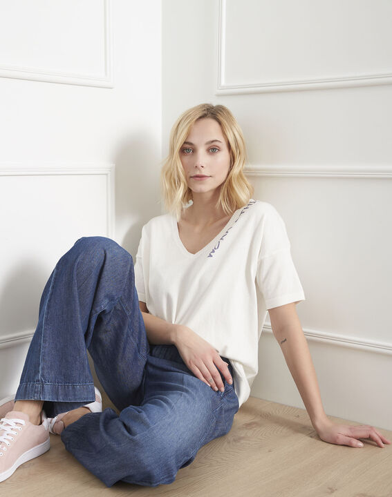 Algodao white organic cotton jumper | 1-2-3 Algodao white organic cotton jumper PhotoZ | 1-2-3