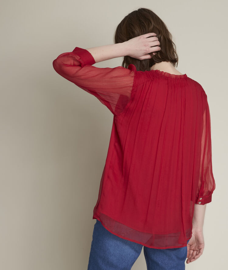 Emma louise silk blouse light fuscia.