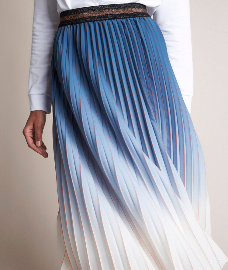 Basile pleated skirt white.