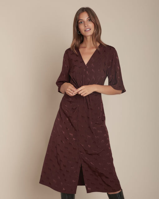 Imagine Jacquard horse print dress (2) - Maison 123