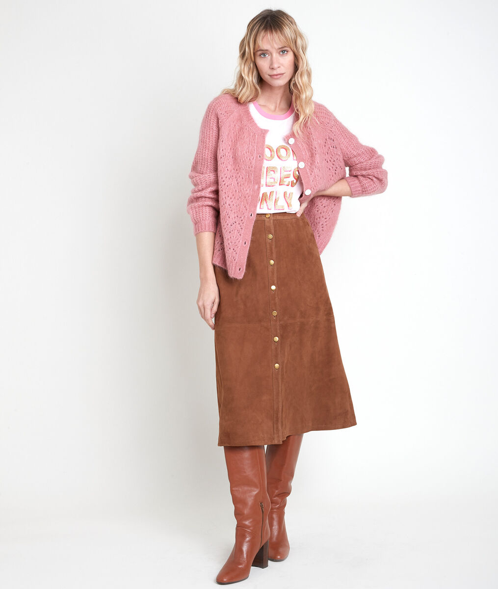 ARY pink wool-blend cardigan | 1-2-3 ARY pink wool-blend cardigan PhotoZ | 1-2-3