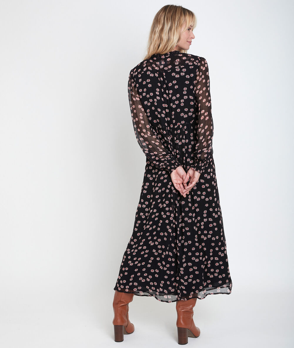 Namika printed maxi dress noir.