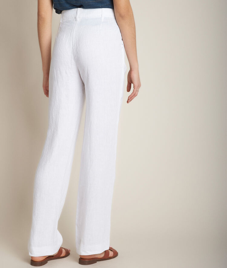 Iber linen sailor trousers white.