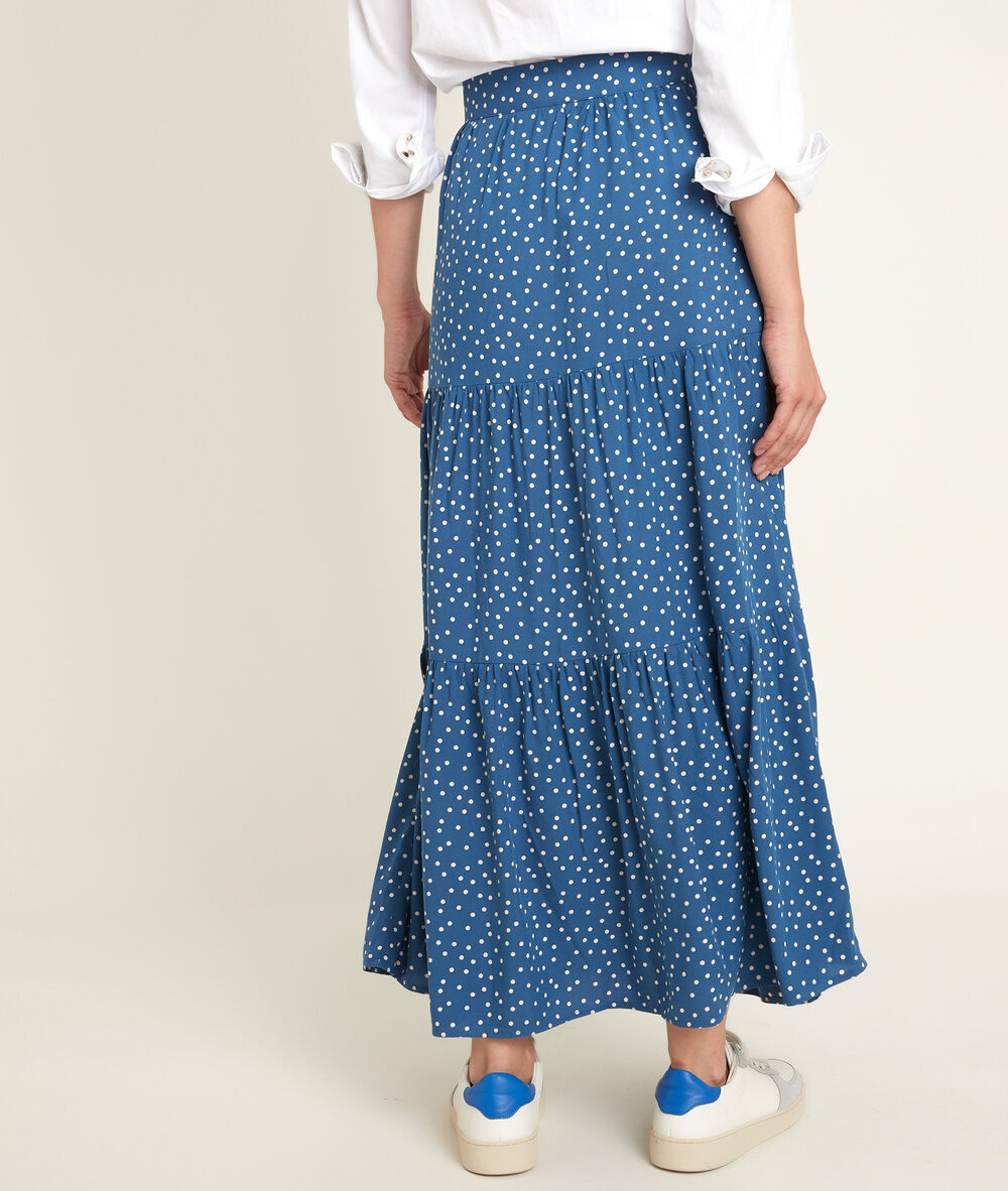 Galila maxi spotted dress marine.