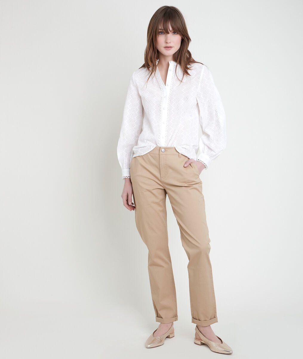 FRANCIS beige organic cotton chinos | 1-2-3 FRANCIS beige organic cotton chinos PhotoZ | 1-2-3