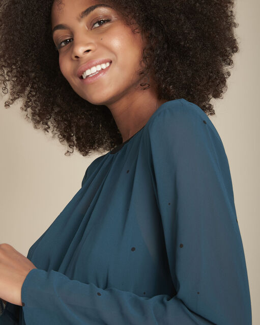 Lola long cypress pleated dress (2) - Maison 123