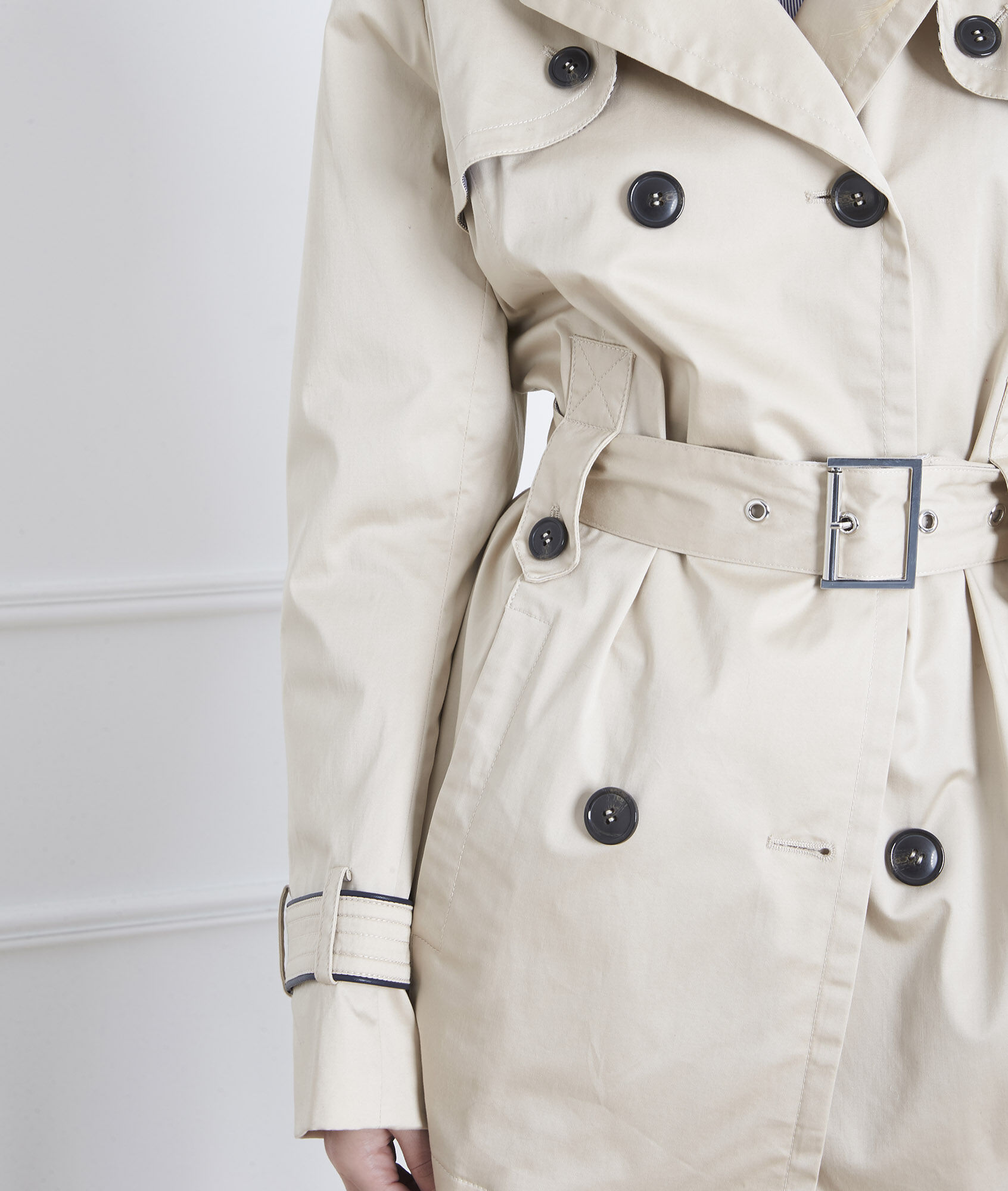 short camel trench coat