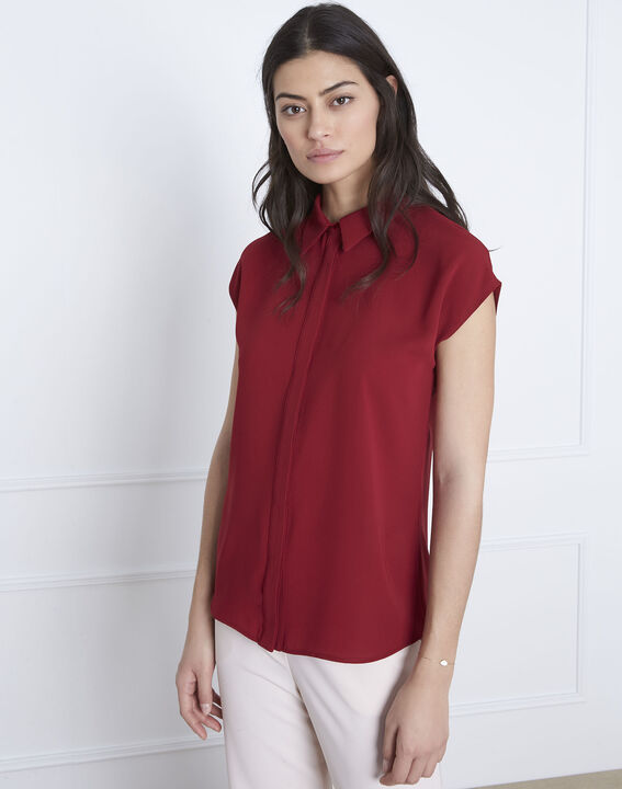Valeria red straight-cut top | 1-2-3 Valeria red straight-cut top PhotoZ | 1-2-3