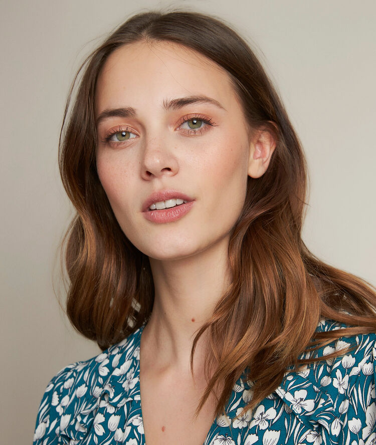 Constance printed dress turquoise.