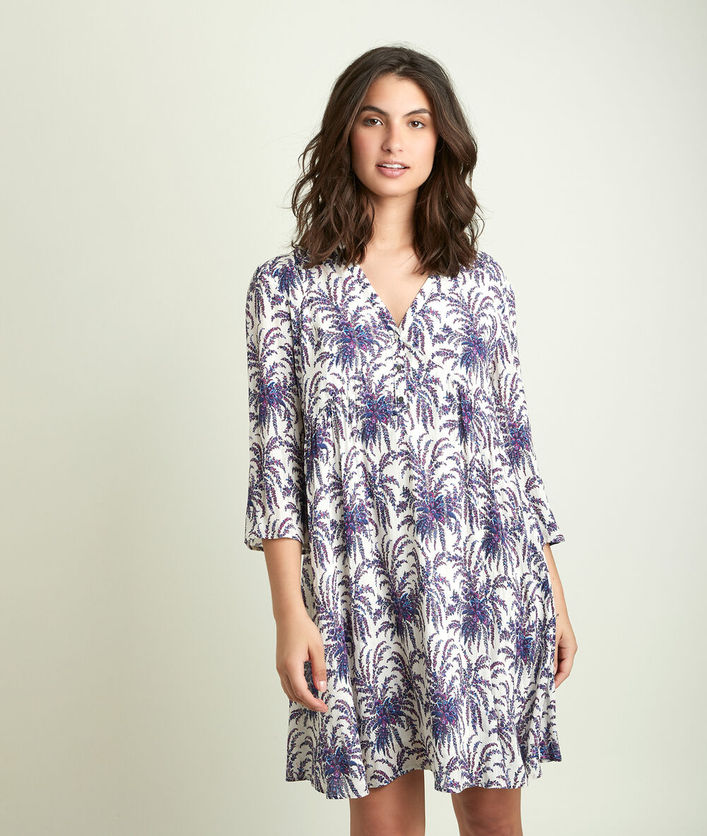 Calypso bis printed dress light fuscia.