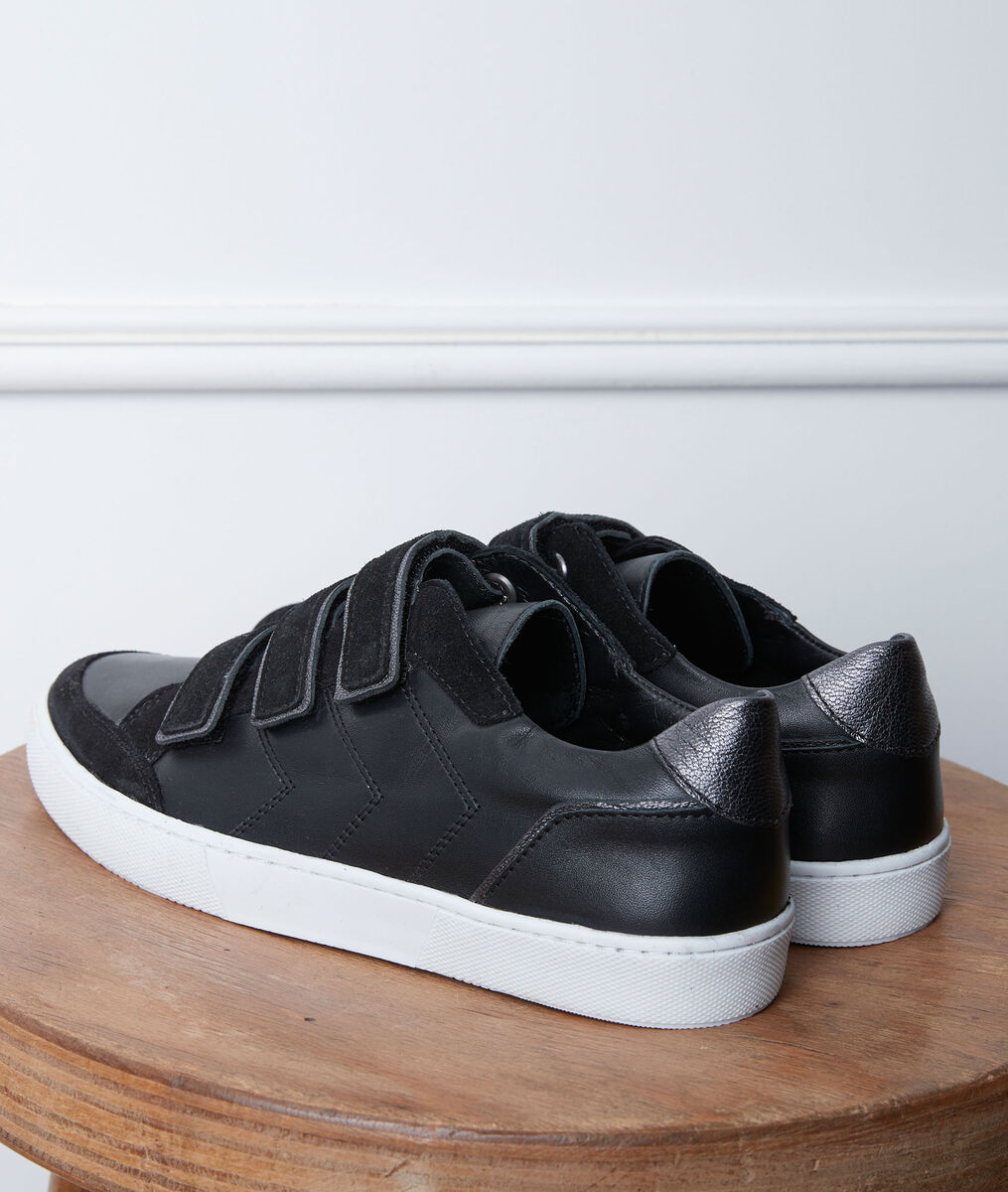 Gala black velcro trainers | 1-2-3 Gala black velcro trainers PhotoZ | 1-2-3