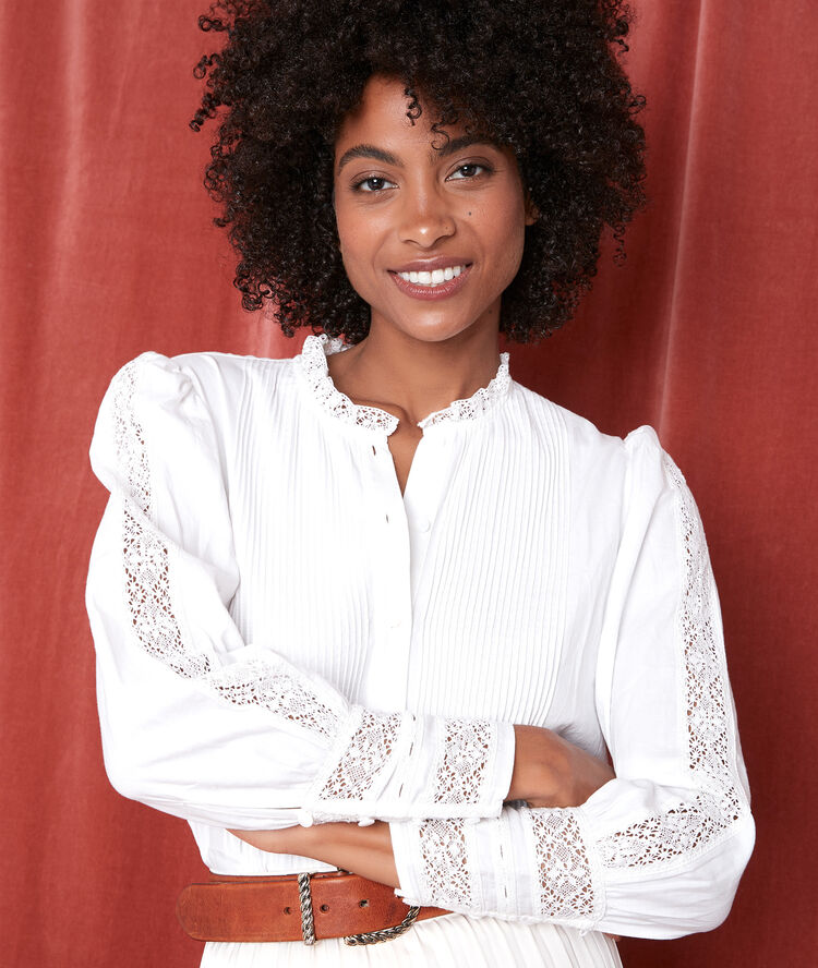 Jena lace blouse ecru.