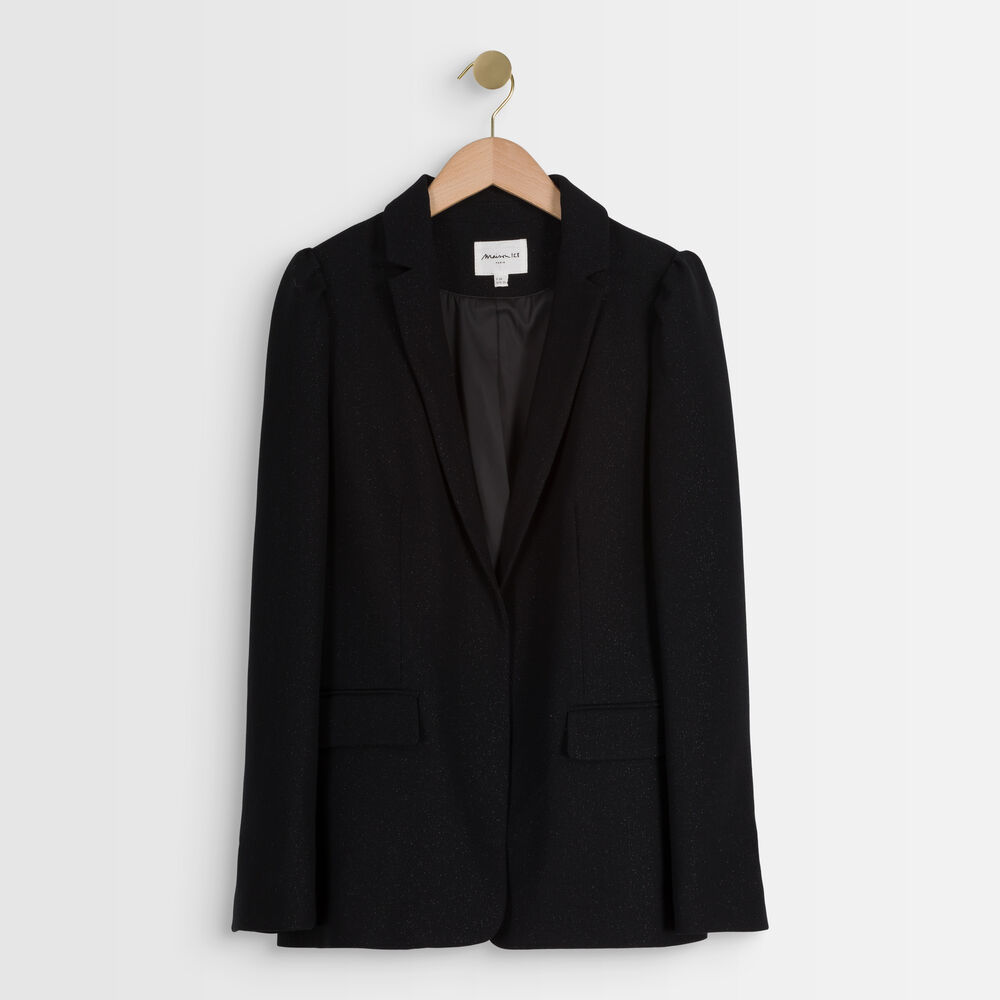 Perline black lurex jacket noir.