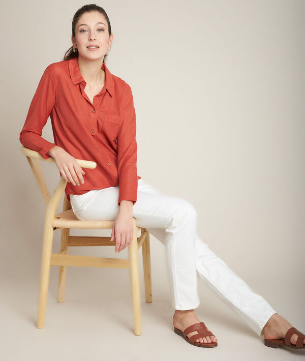 Riva brick red T-shirt | 1-2-3 Riva brick red T-shirt PhotoZ | 1-2-3