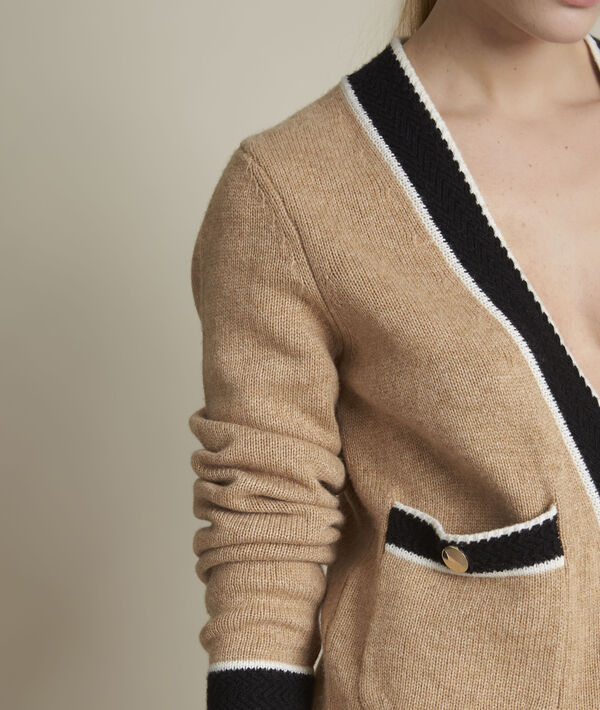 Fontainebleau beige cardigan | 1-2-3 Fontainebleau beige cardigan PhotoZ | 1-2-3