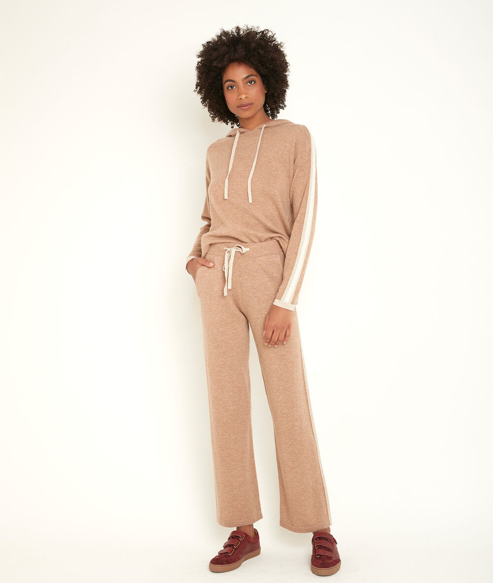 Ritunel wool and cashmere trousers havane.