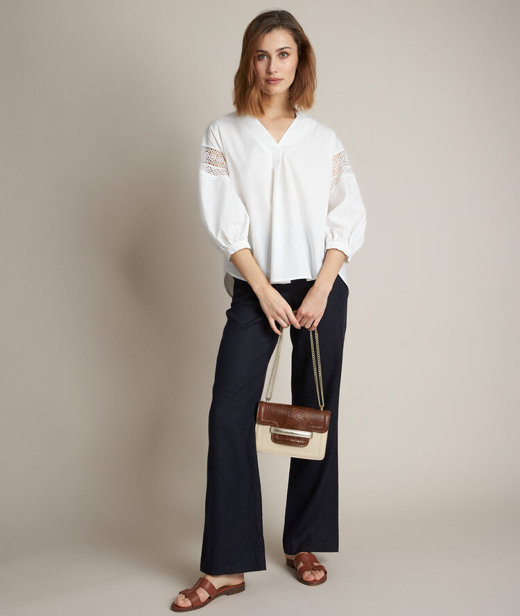 Blouse en dentelle veronique white.