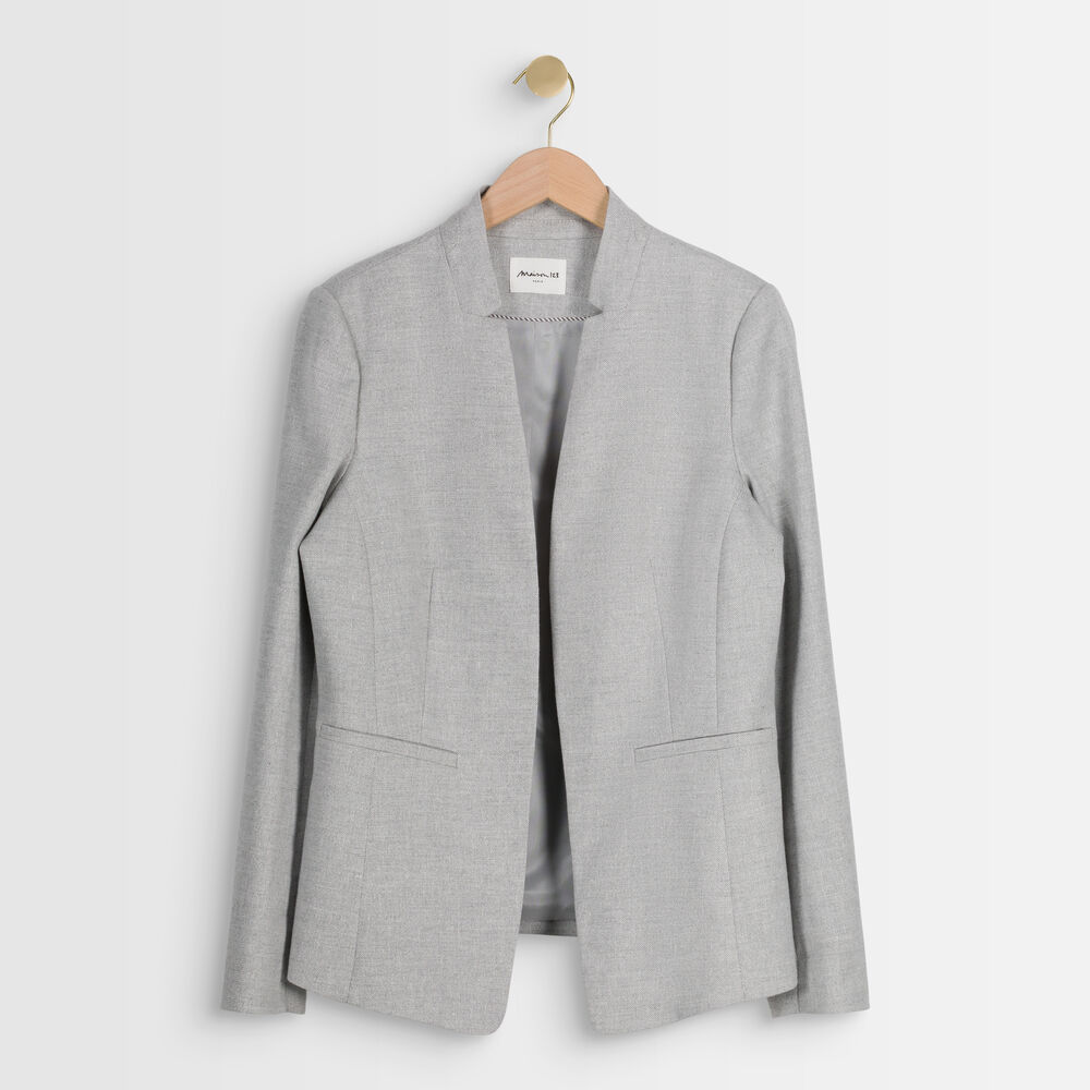Precious grey lurex jacket gris chine.