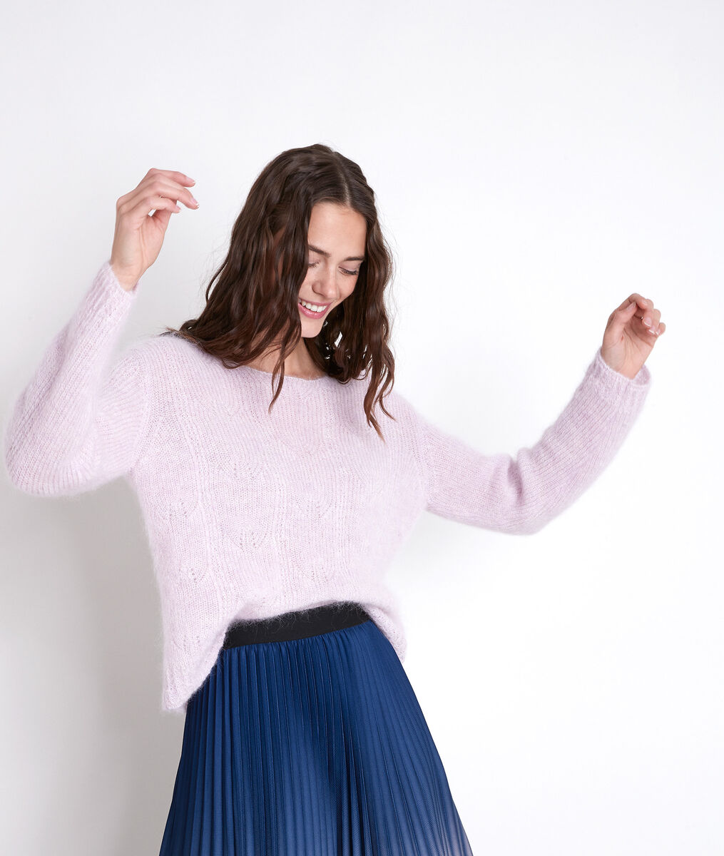 RAMEAU violet mohair blend pullover | 1-2-3 RAMEAU violet mohair blend pullover PhotoZ | 1-2-3
