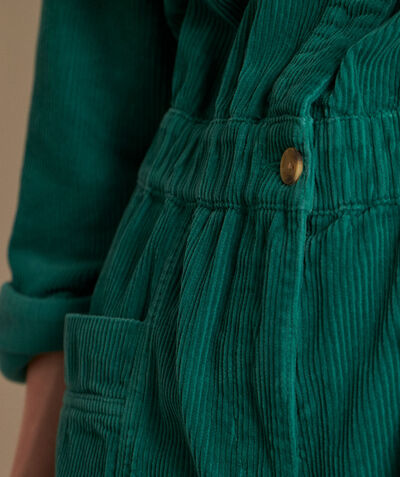 Tessia green corduroy jumpsuit PhotoZ | 1-2-3
