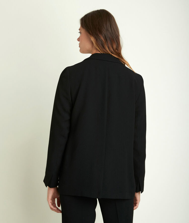 Léonie crêpe jacket black.