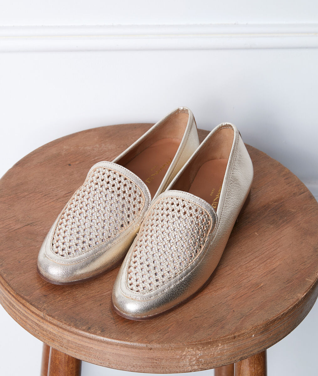Gladys gold-coloured loafers | 1-2-3 Gladys gold-coloured loafers PhotoZ | 1-2-3