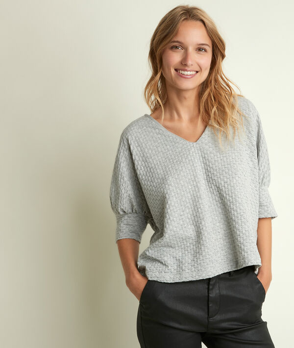 Douceur grey top | 1-2-3 Douceur grey top PhotoZ | 1-2-3