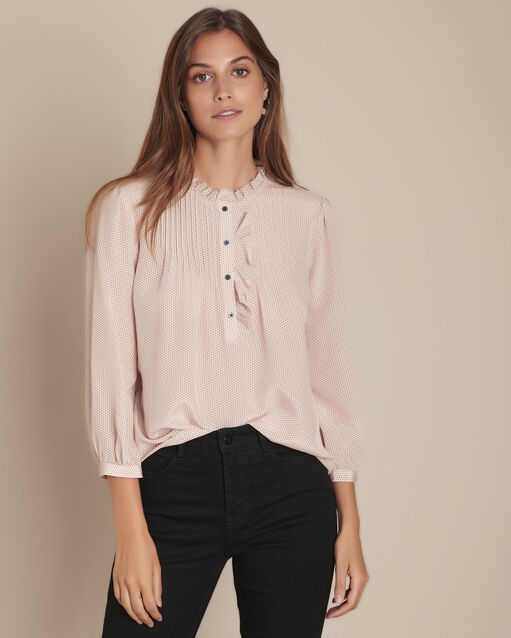 Marina polka-dot silk blouse (2) - Maison 123
