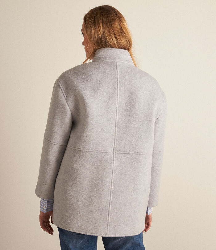 Lamia short sky blue wool coat PhotoZ | 1-2-3