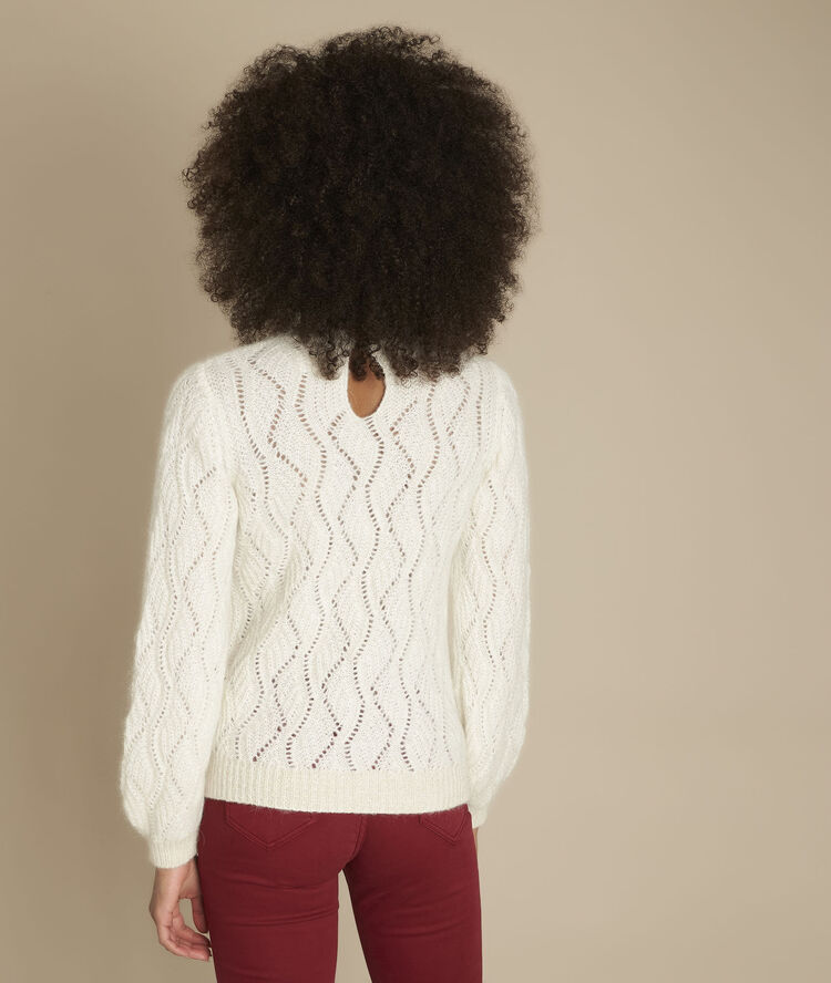 Fable openwork pullover ecru.