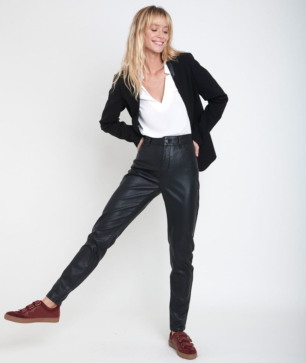 Malice faux leather slim-fit trousers | 1-2-3 Malice faux leather slim-fit trousers PhotoZ | 1-2-3