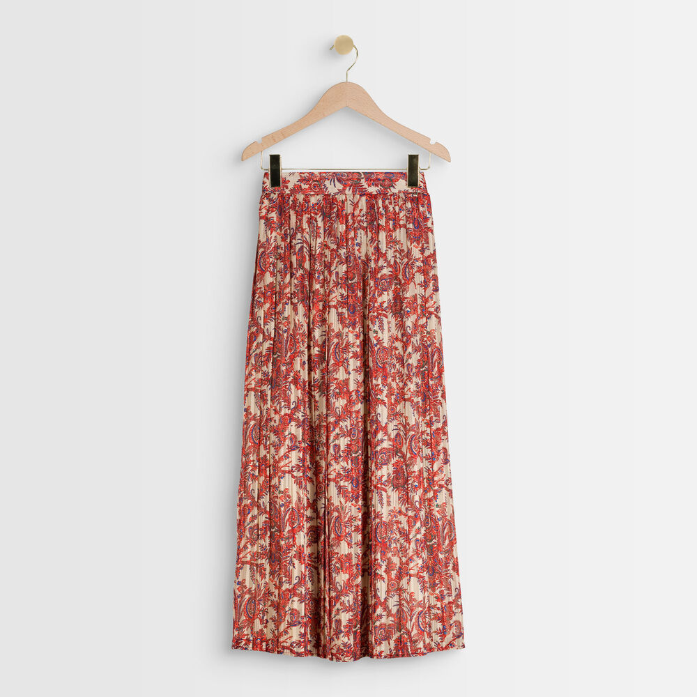 Evana printed maxi dress rouge.