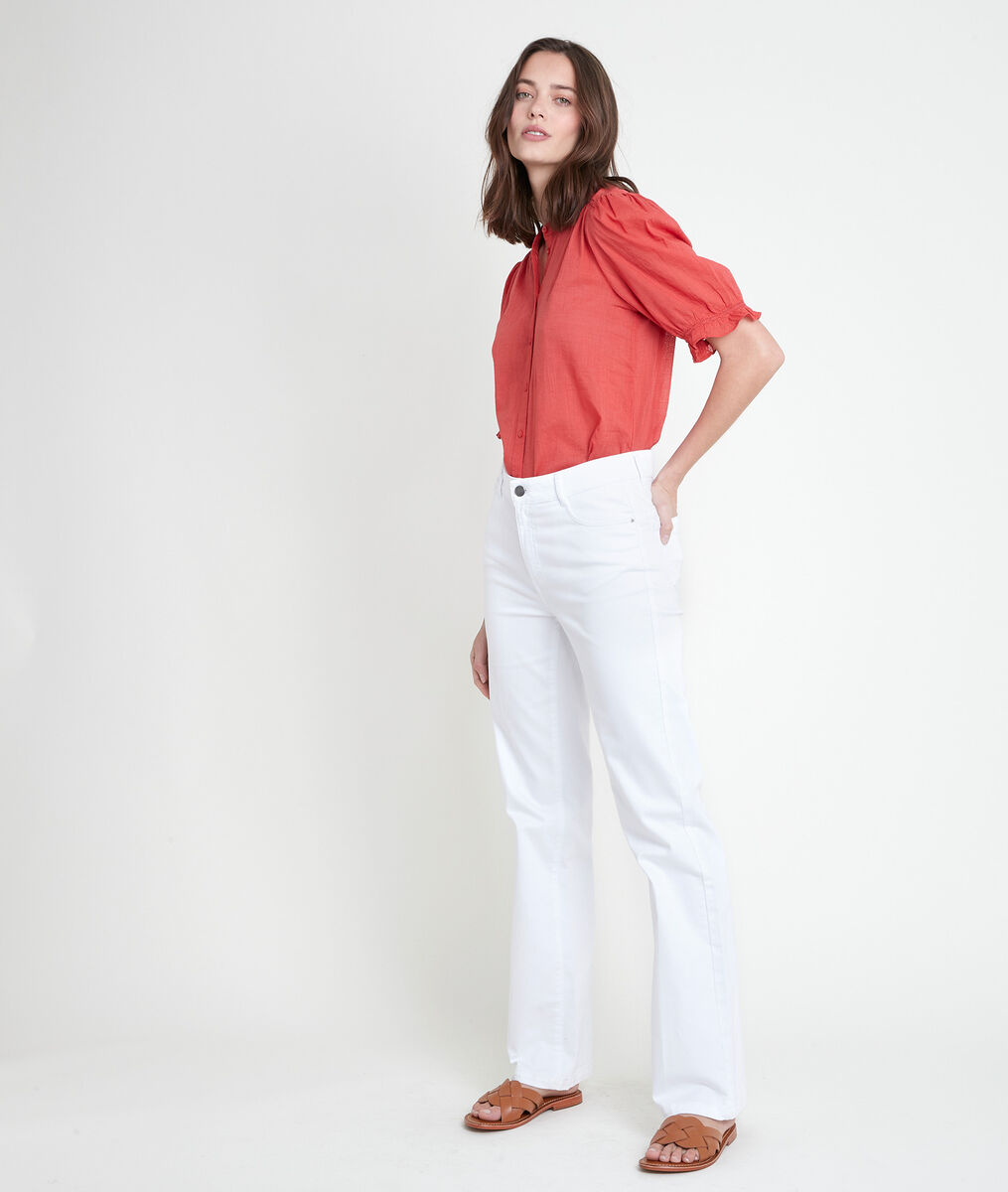 TAL guava-coloured cotton blouse | 1-2-3 TAL guava-coloured cotton blouse PhotoZ | 1-2-3