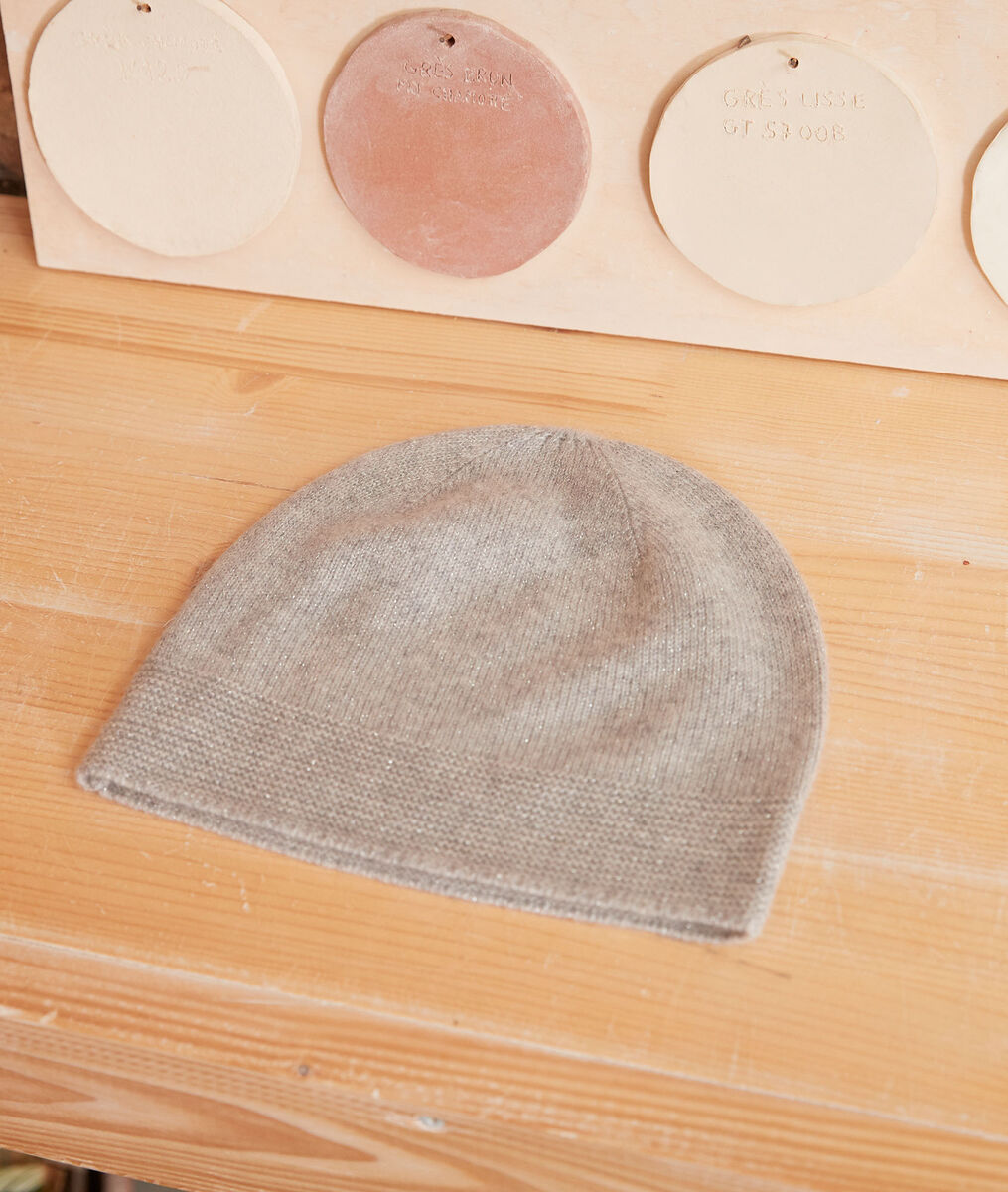 Urbain grey cashmere beanie | 1-2-3 Urbain grey cashmere beanie PhotoZ | 1-2-3
