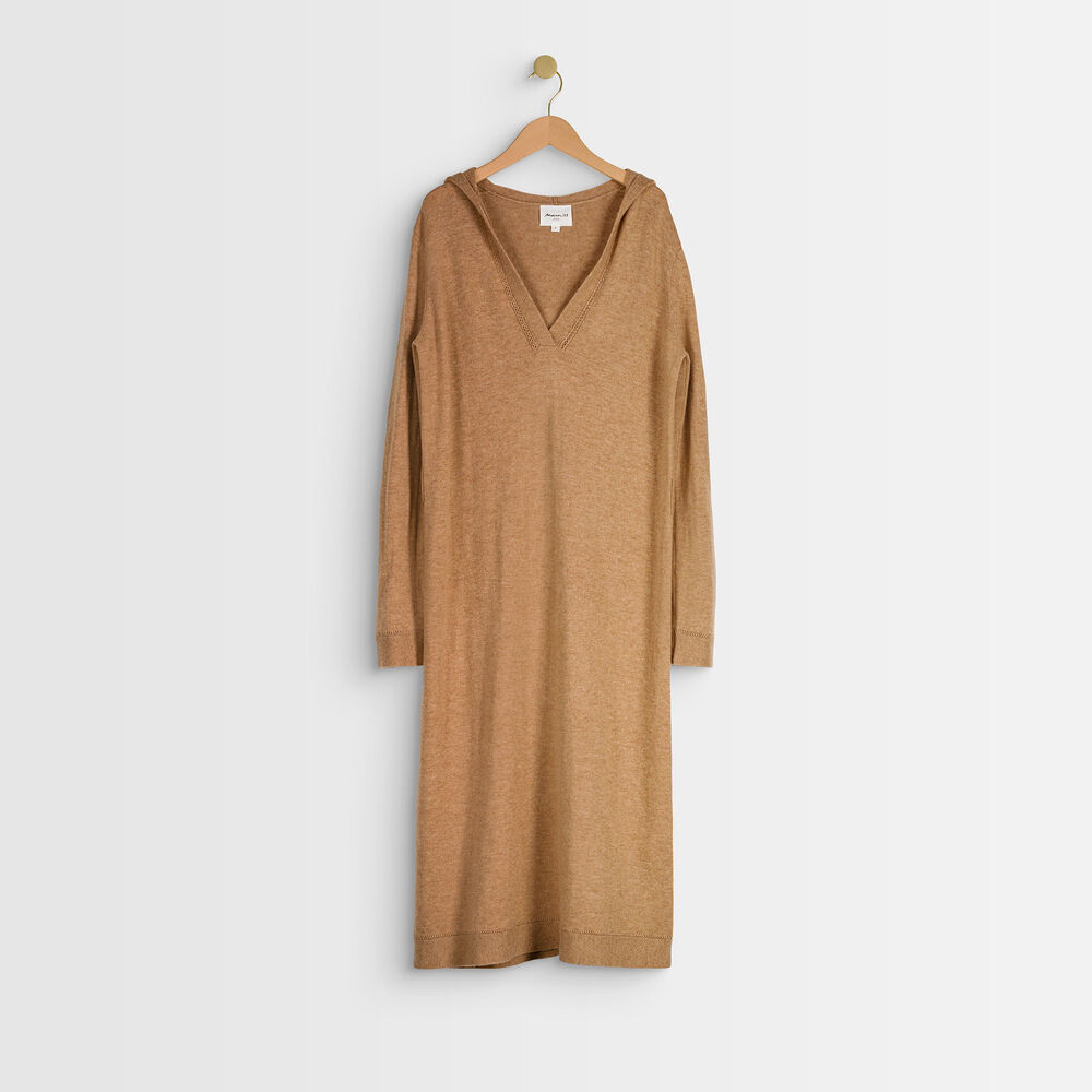 Rozane wool and cashmere dress havane.