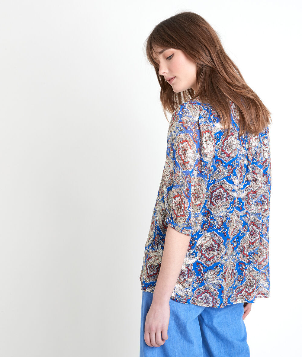 Tissia printed blouse myosotis.