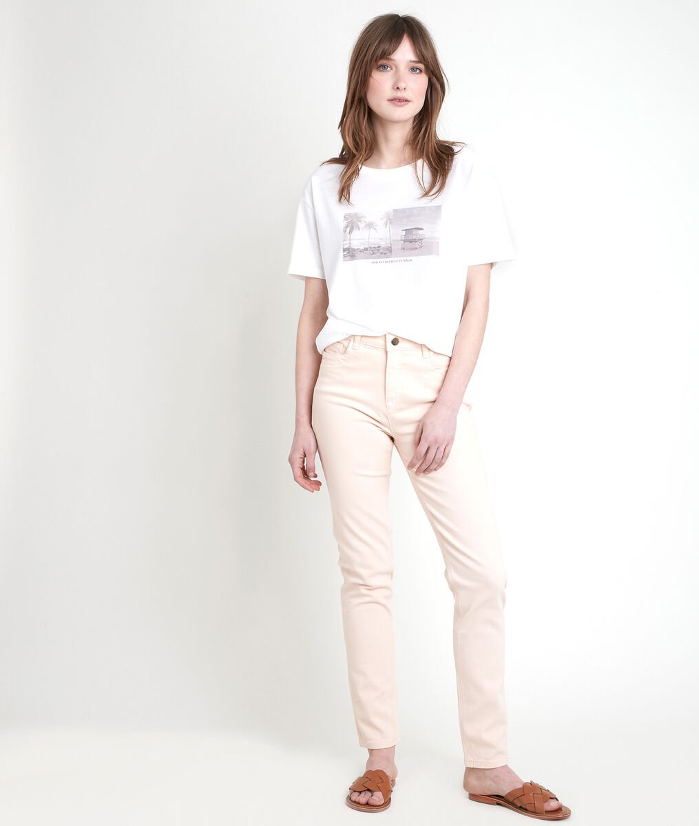 The iconic SUZY slim-fit jeans in peach-coloured recycled cotton | 1-2-3 The iconic SUZY slim-fit jeans in peach-coloured recycled cotton PhotoZ | 1-2-3