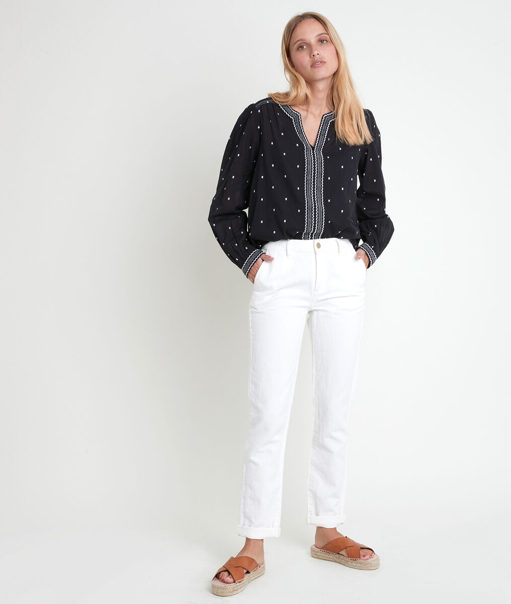 Talissa black embroidered blouse | 1-2-3 Talissa black embroidered blouse PhotoZ | 1-2-3
