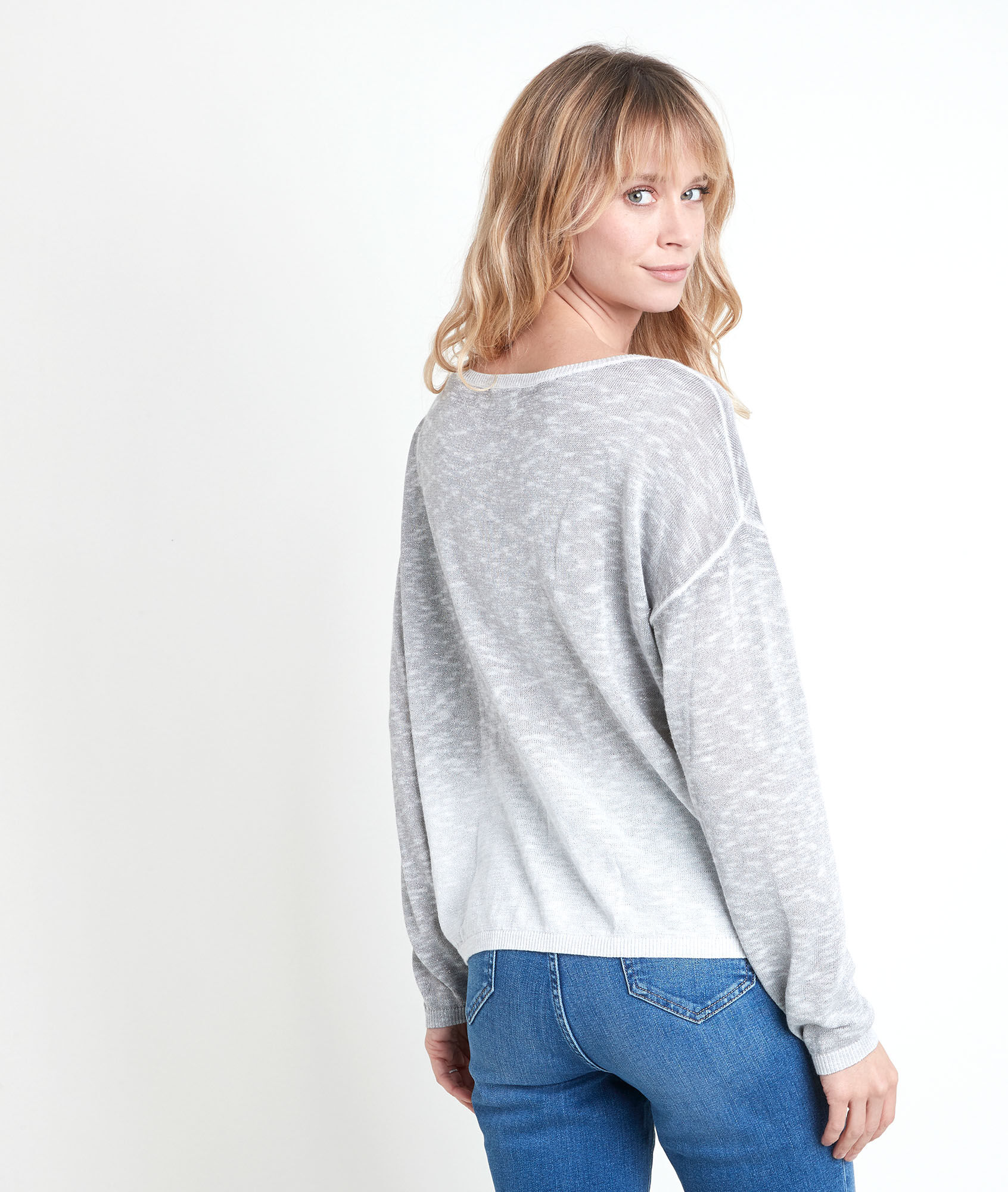 heather grey jumper