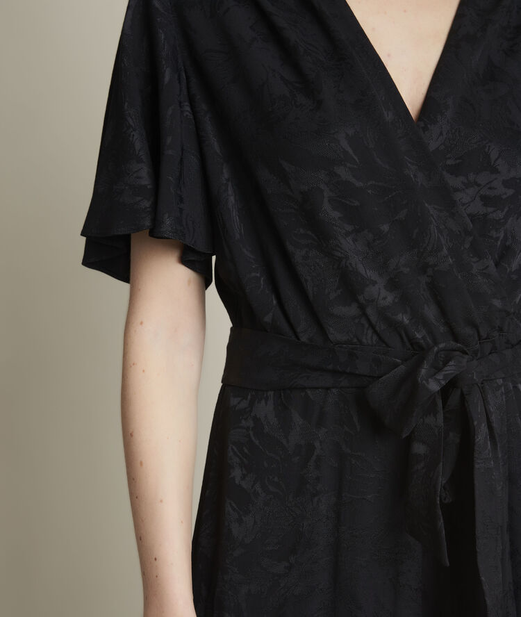 Rollande jacquard jumpsuit black.