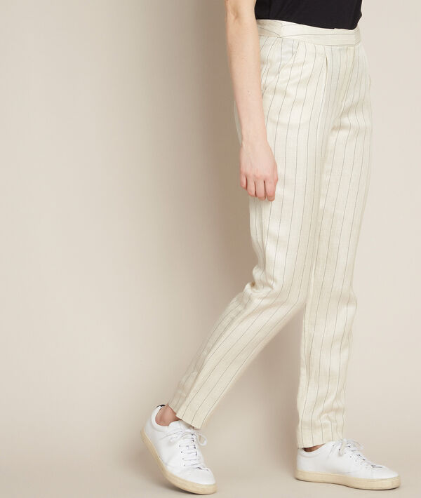 Ilias striped linen trousers | 1-2-3 Ilias striped linen trousers PhotoZ | 1-2-3
