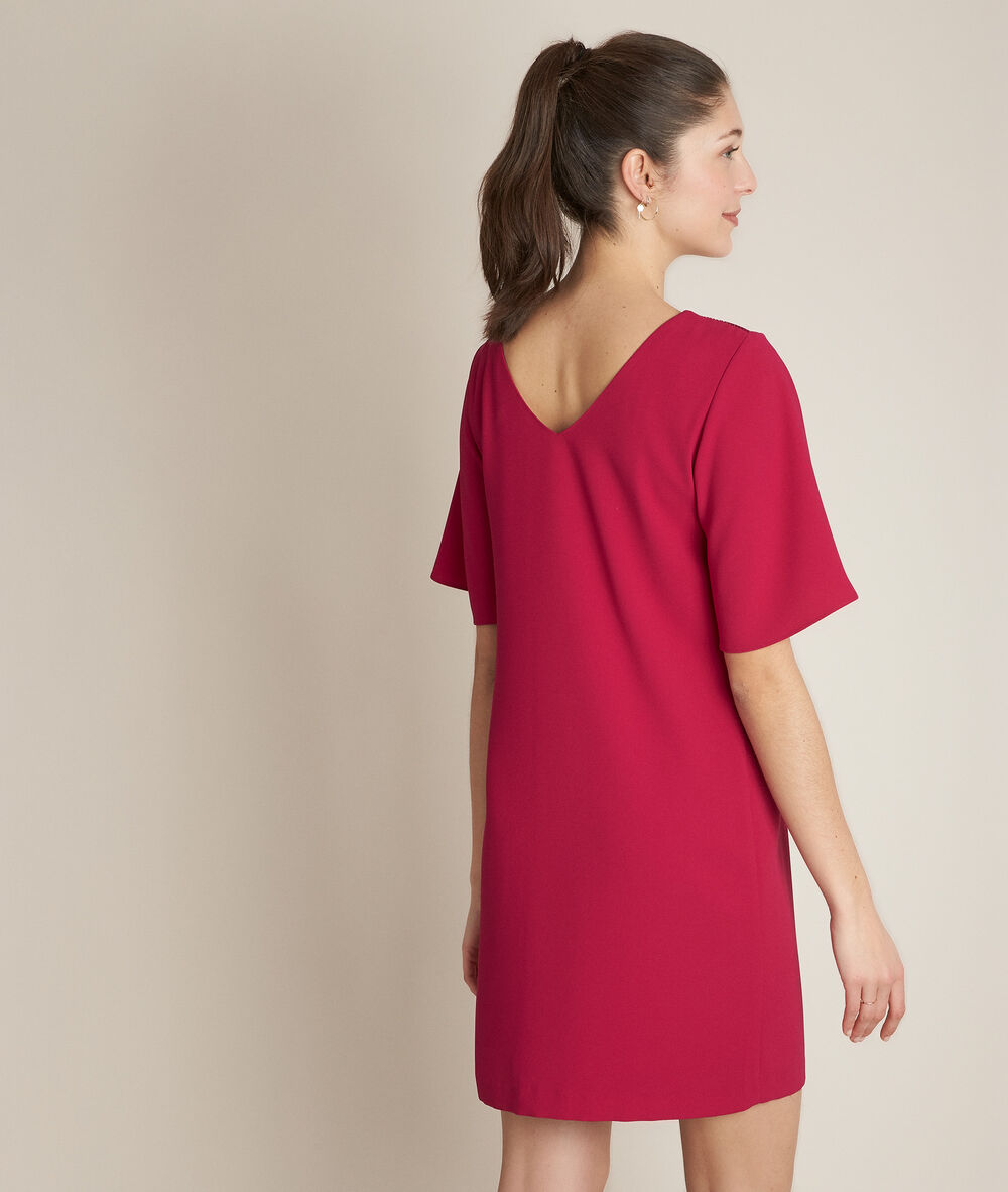 Celia scarlet straight fit dress poppy.